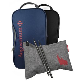 Geschenke-Set „Reise“ mit Mini-Kosmetiktasche CASE1 und Schuhtasche „Solution“ in Markenqualität