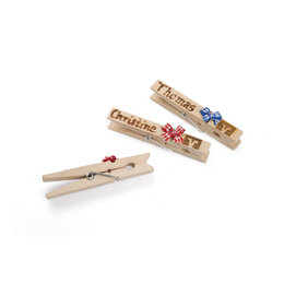 Glubbal-Wiesnklammer mit Schleife und individuellen Einbrand für die VR Bank