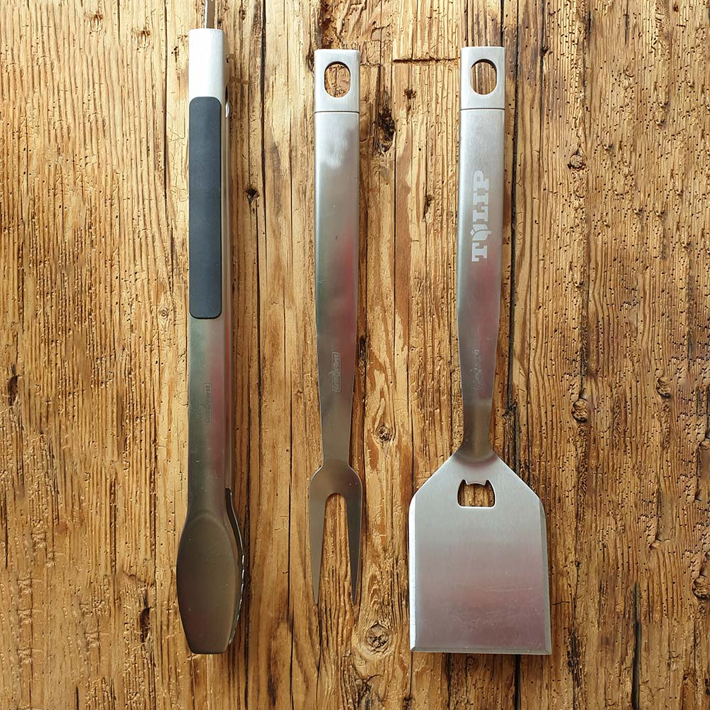 Premium Grillzubehör Set 10-teilig - Edelstahl Rostfrei Für Perfektes BBQ