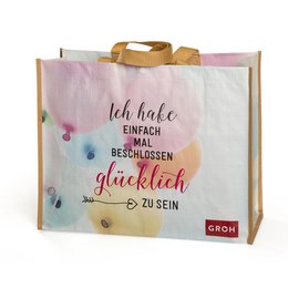 Umweltfreundliche PP-Woven-Werbetasche aus PET-Flaschen hergestellt, verschiedene Größen 