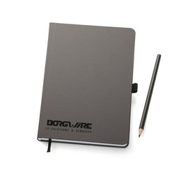 Hochwertiges Werbe-Hardcover-Notizbuch mit individueller Logoprägung, made in germany