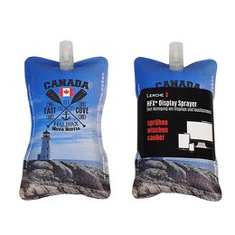 HFX Werbe-Display Sprayer aus Microfaser, einseitig, vollflächiger Digitaldruck