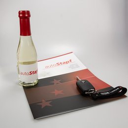 Piccolo Sekt für Autohaus Auto Stapf