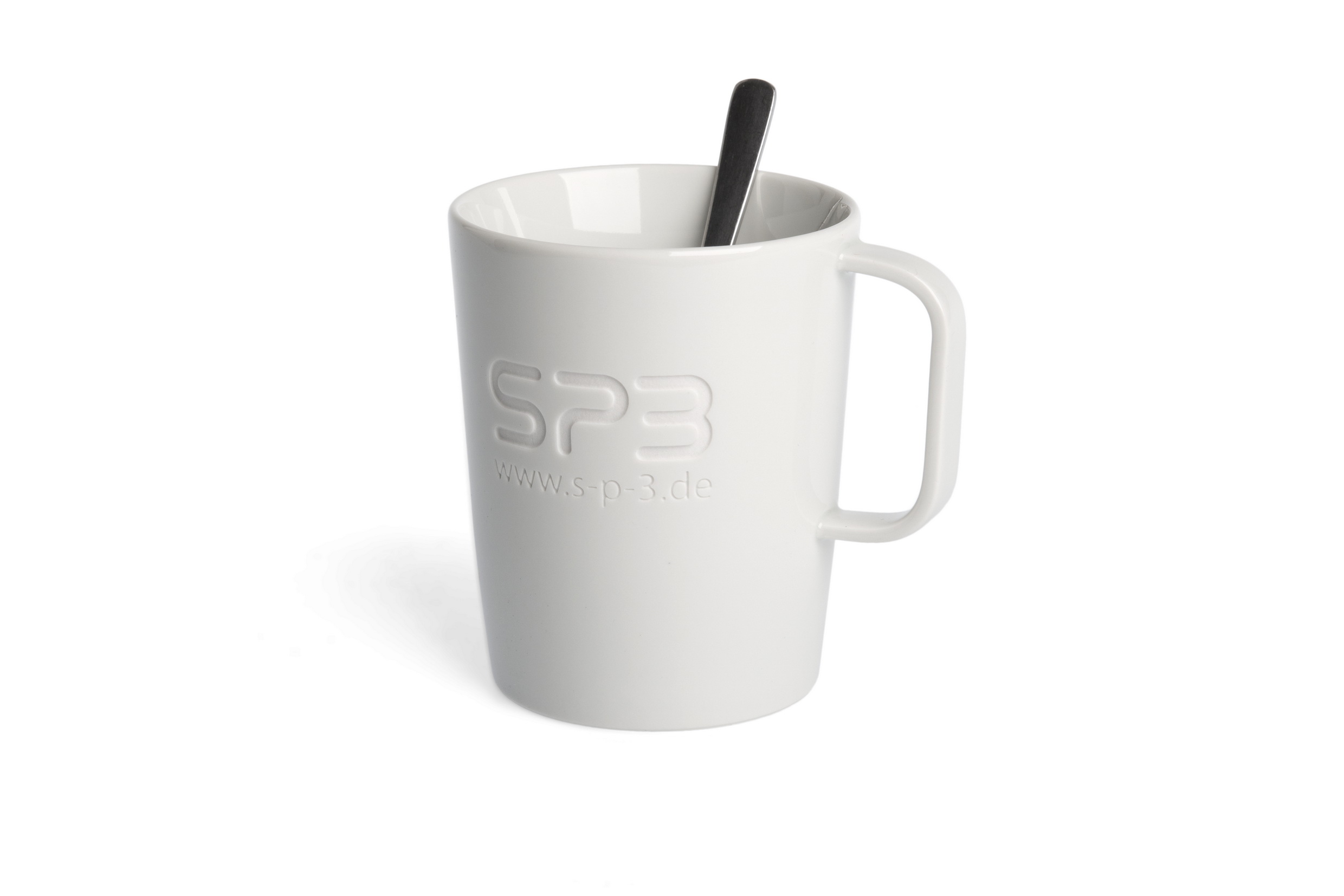 Hochwertige Kaffeetasse aus Porzellan Form 140 mit Logogravur als Werbemittel