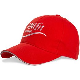 Hochwertige Sandwich-Cap aus Baumwolle mit Stick als Werbemittel