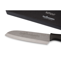 Hochwertiges Keramikmesser mit individueller Gravur oder Druck für das Autohaus Graf Hardenberg