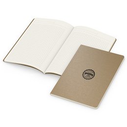 hochwertiges und bedruckbares Werbe-Öko-Notizbuch für Lerche: NotizbuchManufaktur
