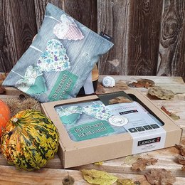 Individuell bedrucktes Werbe- Zirbenkissen aus 100% Baumwolle