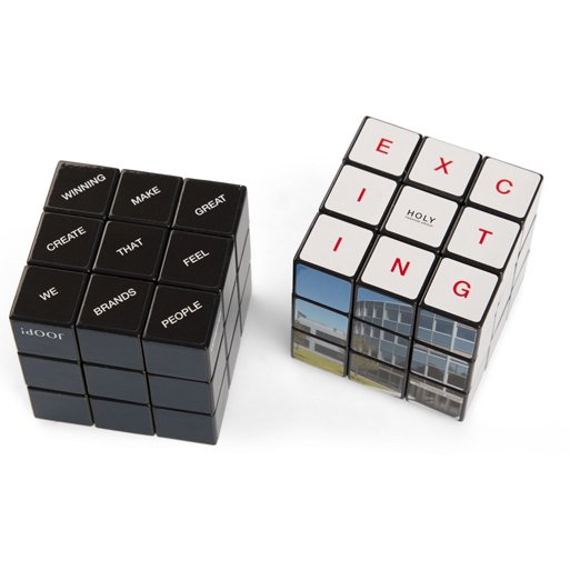 Werbemittel mit Grips der Original Zauberwürfel individueall bedruckt