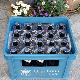 Bedruckter Bierkastenkühler von Lerche: