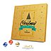 Nachhaltiger Lindt Adventskalender mit individuellem Werbedruck, Inlay und Kalender komplett aus Karton