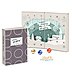 Bedruckter Adventskalender in Buch-Form komplett aus Karton