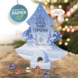 Nachhaltiger Adventskalender aus Karton in Sonderform mit Inlay ohne Plastik