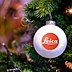 Logo-Weihnachtskugel aus Glas mit individuellem Werbelogo Leica