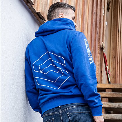 Hakro Kapuzensweater mit Werbedruck als Mitarbeiterkleidung