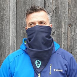 Bandana-Tuch mit Werbedruck als Mund-Nase-Maske