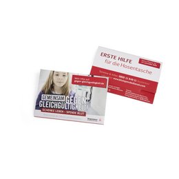 Individuell bedrucktes Pflastermäppchen für den Blutspendedienst des Bayerischen Roten Kreuzes
