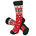 Logosocken mit verschiedenen Weihnachtsmotiven eingewebt