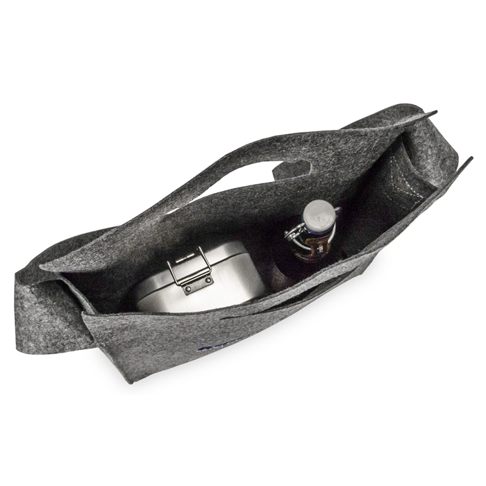 Langlebige Filztasche mit individuellem Geschenk-Inhalt