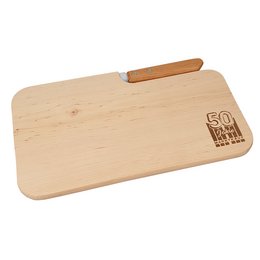 Messerbrett mit Speckmesser und individuellem Brandstempel 