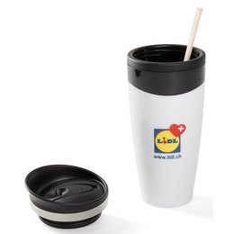 Isolierbecher Swing bedruckt als Werbemittel