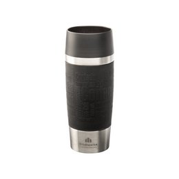Coffee to go Becher emsa Travel Mug Isolierbecher mit Banderol mit Logo-Lasergravur