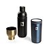 High-Tech-Design im Set: Stelton Trinkbecher und Thermosflasche mit Logogravur