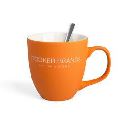 farbige Kaffeetasse Form 151 aus hochwertigen Porzellan Logogravur