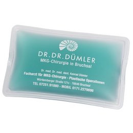 Kalt-Warm-Kompresse mit Werbeaufdruck