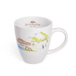 Werbe-Kaffeetasse "Atlanta" mittels spülmaschinengeeigneten eingebrannten Abziehbild im 4-Farbsatz