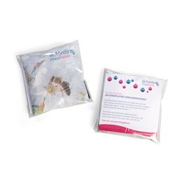 Handgemachtes Kirschkernkissen mit vollflächigen Digitaldruck