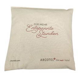 Kirschkernkissen als Werbemittel vollflächig und beidseitig bedruckbar