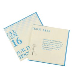 Vollflächig bedruckte Gastro-Servietten 3-lagig als Werbemittel für Events und Firmenfeste