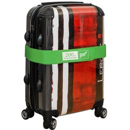 Innovatives Werbe-Kofferband mit individuellem Logo-Druck und stabilem Klettverschluß