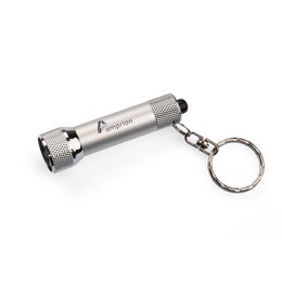 Kompakte bedruckte Werbe-Taschenlampe als Schlüsselanhänger für Amprion