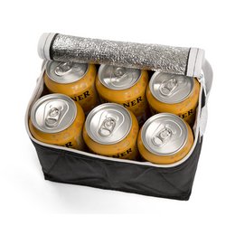 Bedruckte Werbe-Kühltasche für sechs normale Getränkedosen
