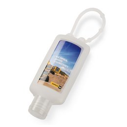 Werbe-Handdesinfektionsgel zum Aufhängen, mit individuell bedruckbaren Bodylabel