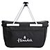 bestickter werbe-Kühlshopper Basket Einkaufskorb in klassisch schönem schwarz