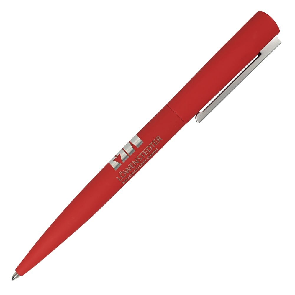 Werbekugelschreiber, metall Brush Gum mit Logogravur