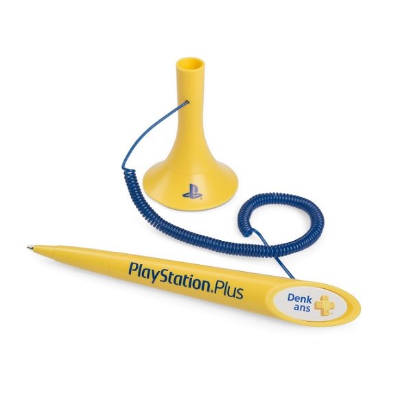 Kugelschreiber Deskpen von Klio mit Werbeaufdruck
