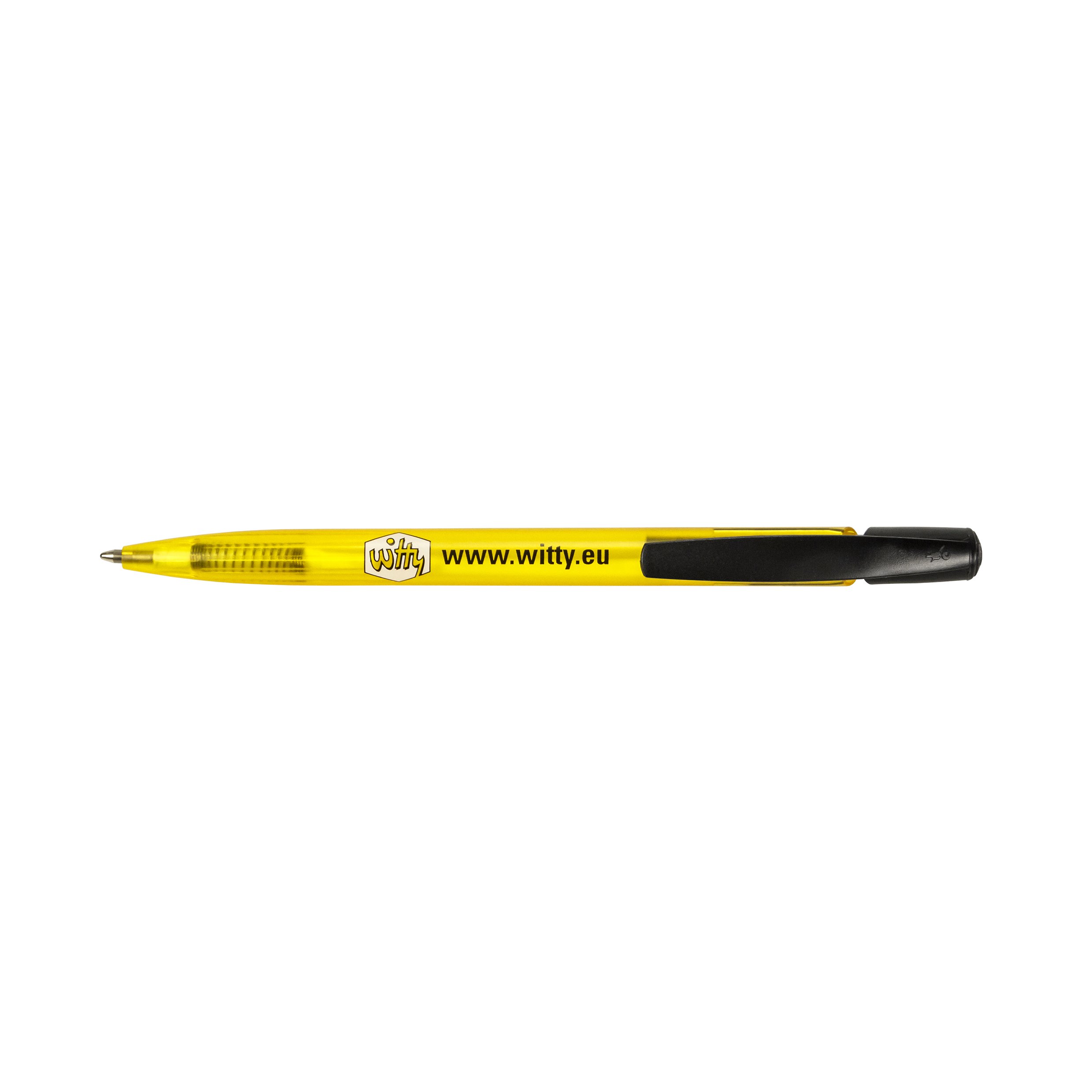 BIC Kugelschreiber: Media Clic mit Werbeaufdruck mit besonders stabilem Clip aus Kunststoff