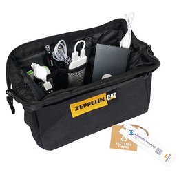 Nachhaltige Kulturtasche aus recyceltem PET individuell bestickt