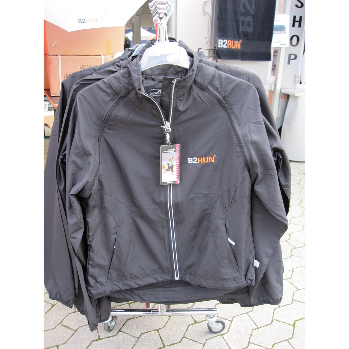 Laufjacke bedruckt für B2Run Firmenlauf-Meisterschaft