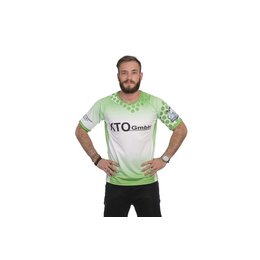 Vollflächig bedrucktes Laufshirt Raglan mit Firmenwerbung