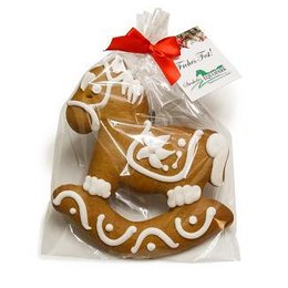 Lebkuchen-Schaukelpferd süßes Werbemittel zu Weihnachten