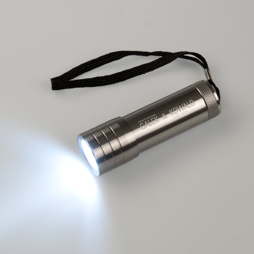 LED Leuchte &quot;Matrix II Titan&quot; mit individueller Lasergravur