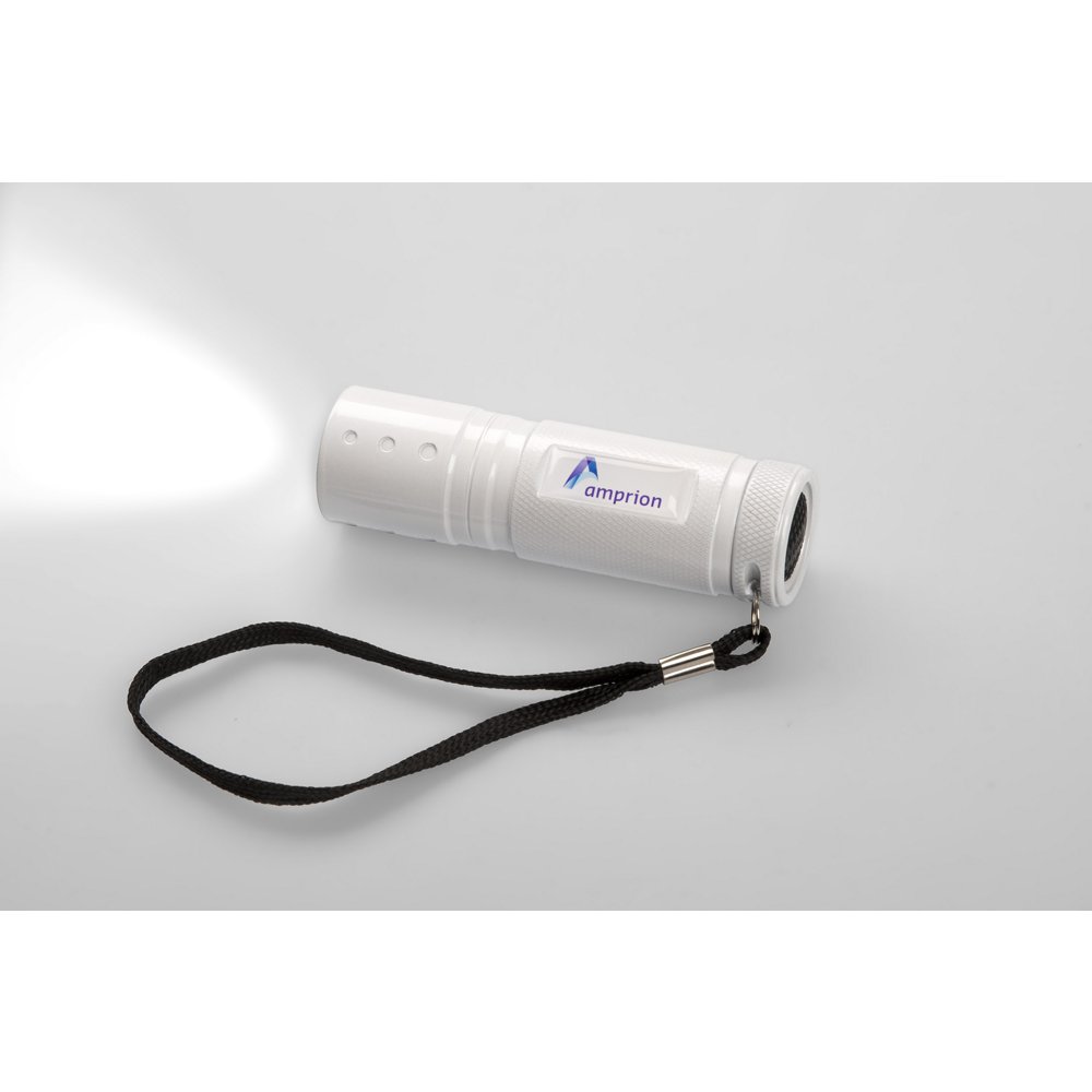 LED-Metall-Taschenlampe Metmaxx mit Logo-Doming
