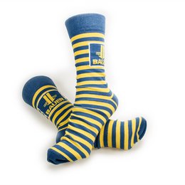 Freizeitsocken oder Logosocken nach Kundenwunsch gewebt