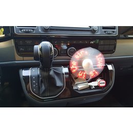 Werbeartikel 25hours Hotels Hamburg: praktischer Werbe-LED USB-Mini-Ventilator mit Slogan individuell fürs Auto oder Büro