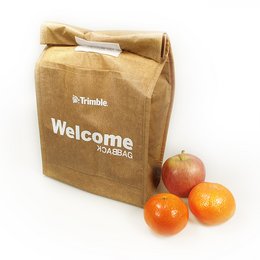 Logo-Lunchtüte mit Isolationsmaterial, nachhaltig mit Werbedruck